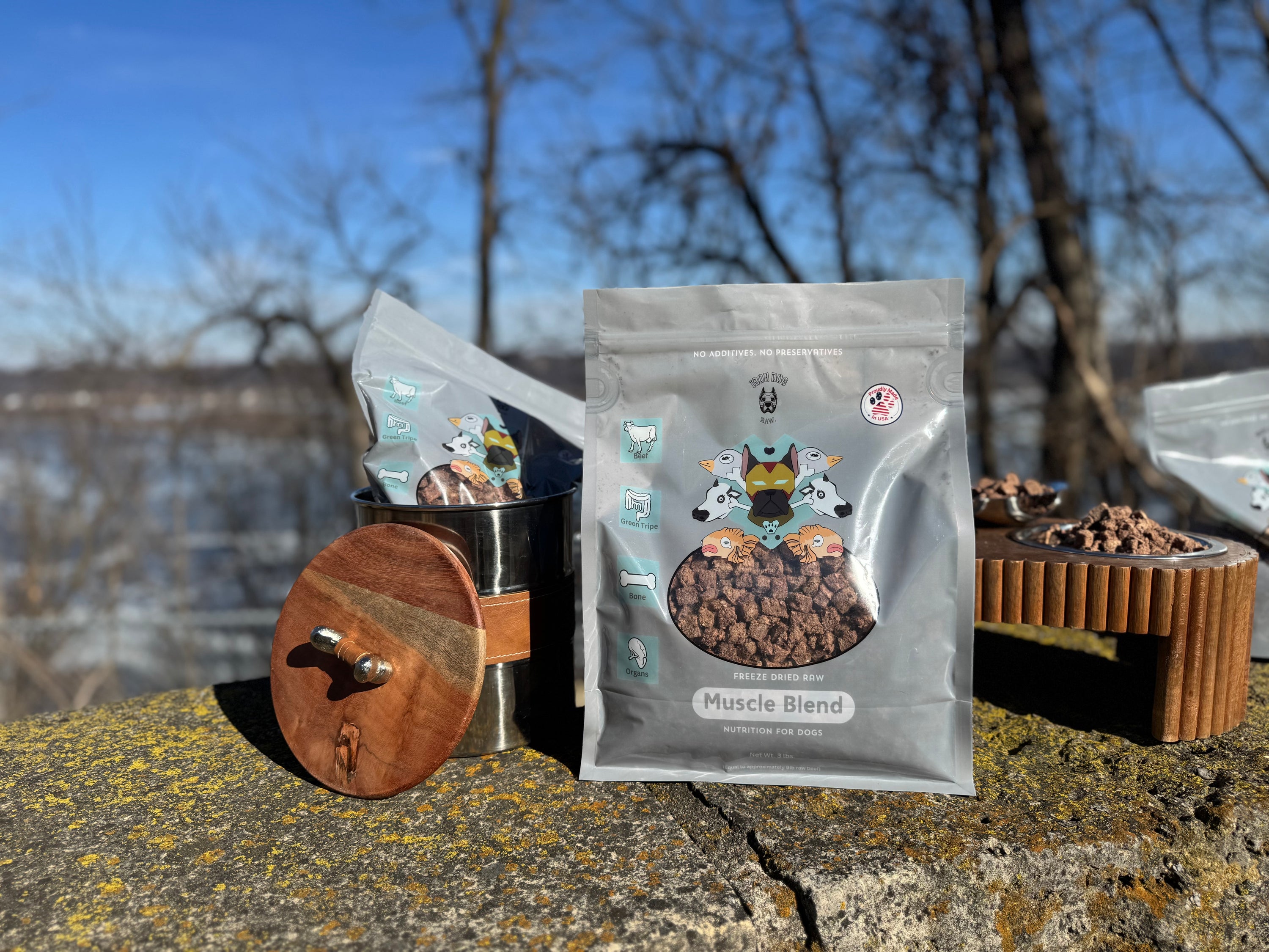 Freeze Dried Raw Dog Food - Muscle Blend (Large Batch)