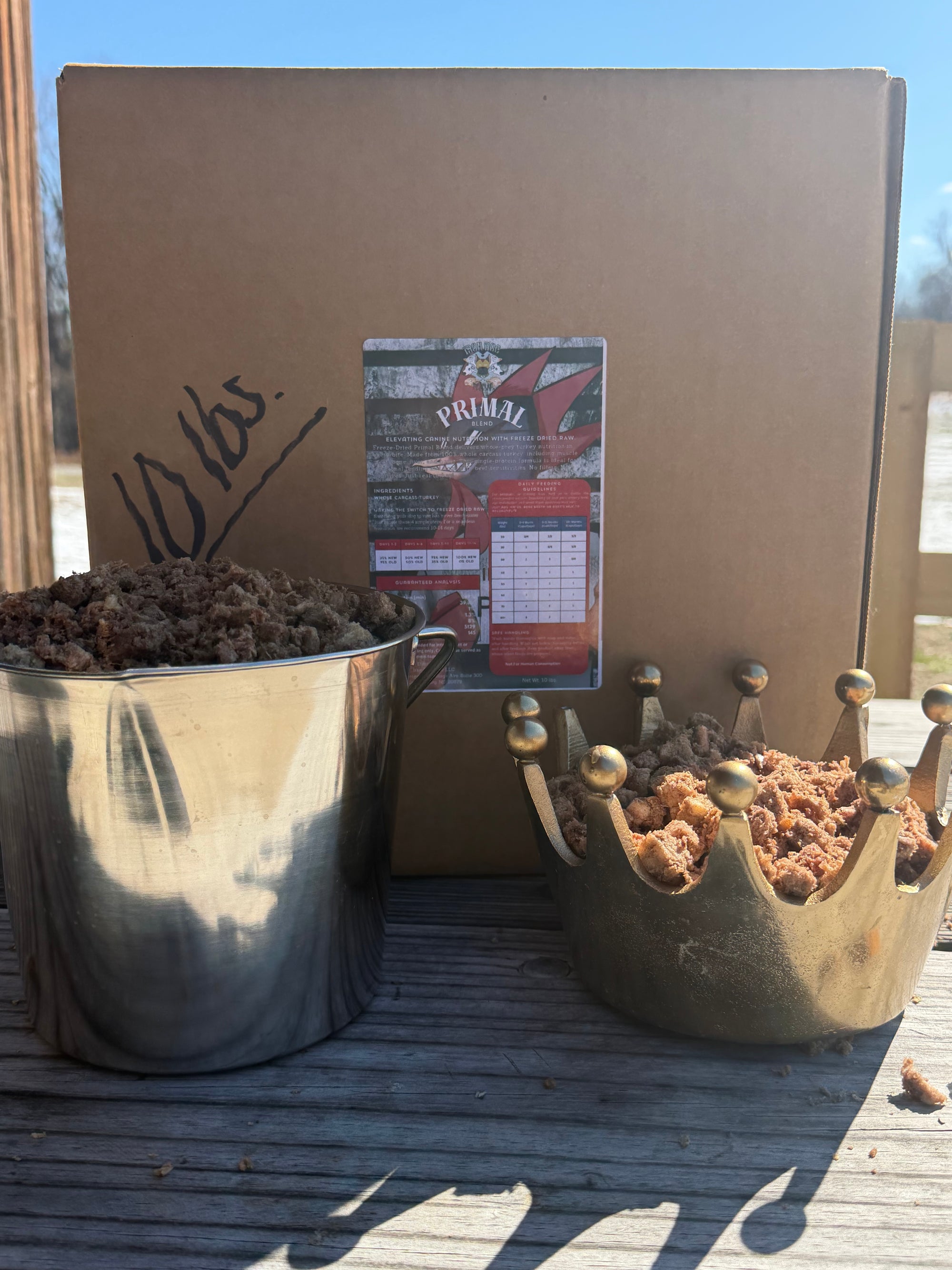 Freeze Dried Raw Dog Food - Primal Blend (Whole Carcass Turkey) (Large Batch)